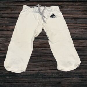 Adidas Adult L Football Pants White Padded Compression Game Practice Pants NWT